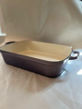 Le Creuset Provence Blue Bell 5 Qt FREE Gift BNWT Roasting Pan & Microplane Zest
